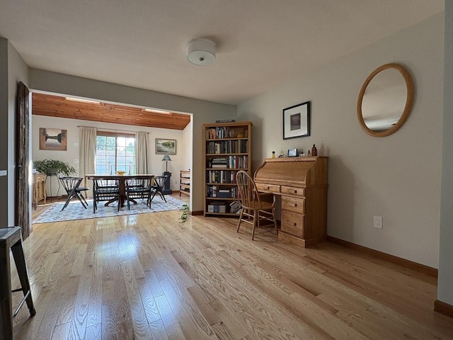 351-355 Main St Unit G, Easthampton, MA 01027 - office area featuring wood finished floors and baseboards