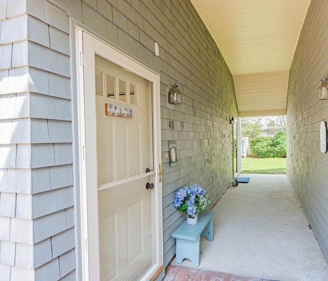 view of entrance to property