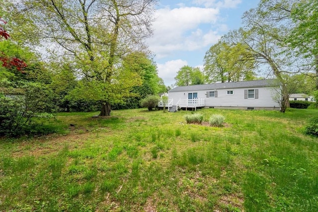 215 Pine Acre Rd, Springfield, MA 01129 - view of yard with a wooden deck