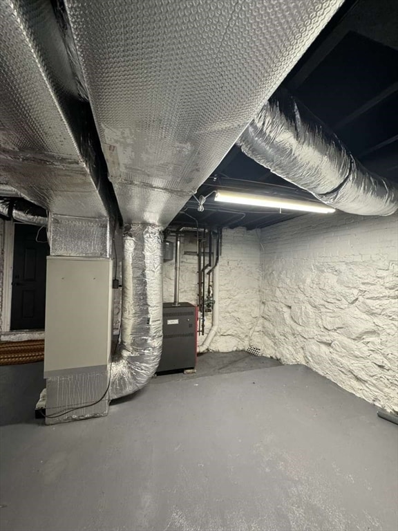 view of basement