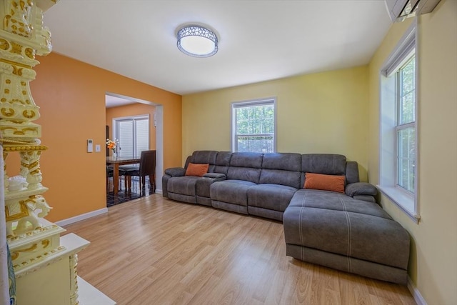 68 Ice Pond Dr, Northampton, MA 01062 - living area with plenty of natural light, light wood-style flooring, and baseboards