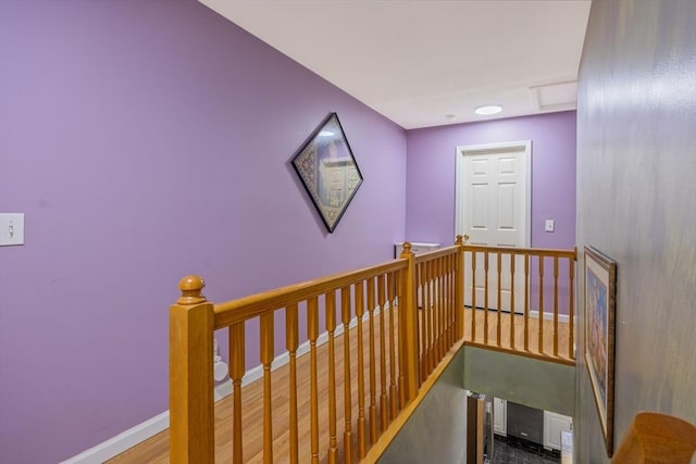 68 Ice Pond Dr, Northampton, MA 01062 - stairway featuring baseboards and wood finished floors