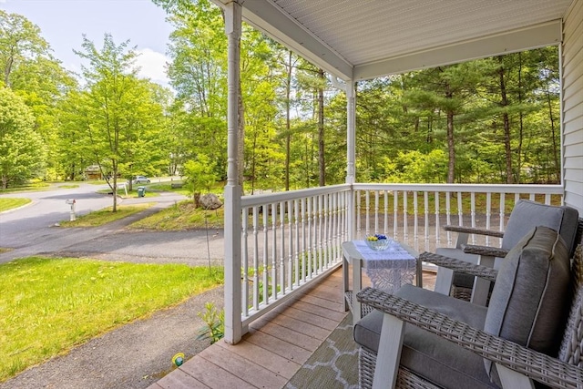 68 Ice Pond Dr, Northampton, MA 01062 - view of wooden porch