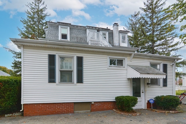 view of rear view of house