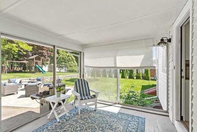 286 Laurel St, Melrose, MA 02176 - sunroom / solarium featuring an outdoor living space