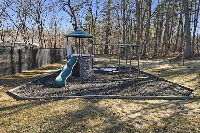 community playground featuring fence