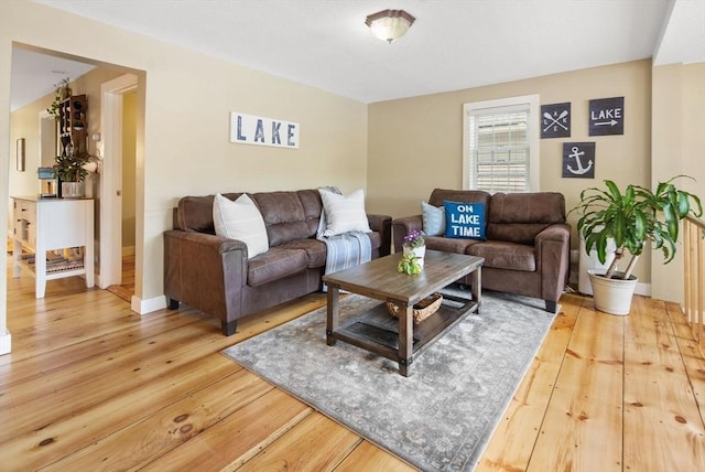 27 Lakeview St, Southwick, MA 01077 - living area with baseboards and hardwood / wood-style floors