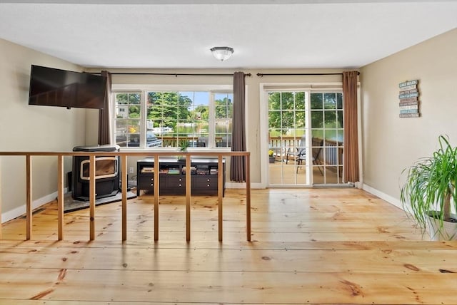 27 Lakeview St, Southwick, MA 01077 - dining space featuring baseboards and hardwood / wood-style flooring