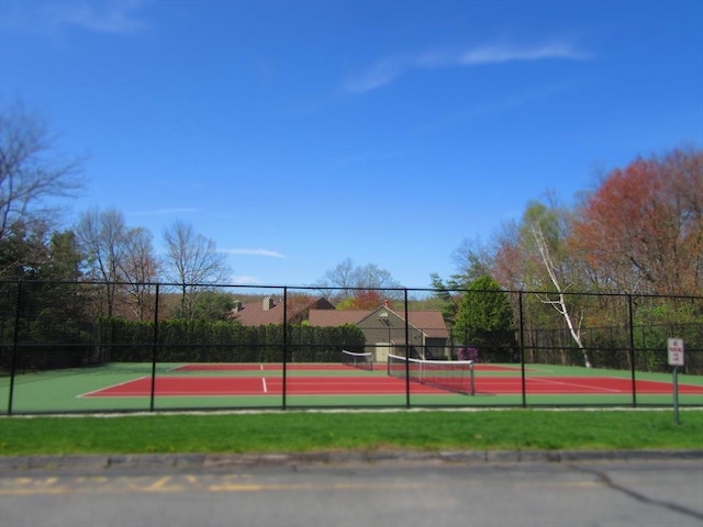 view of sport court