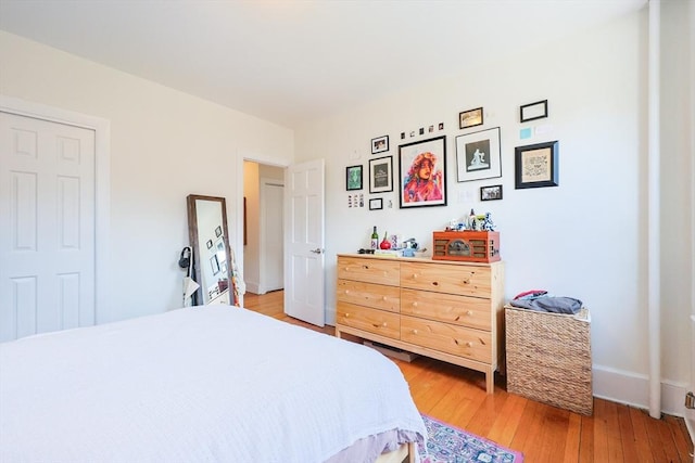 33 Saint Paul St Unit 3, Brookline, MA 02446 - bedroom with light wood-type flooring and baseboards