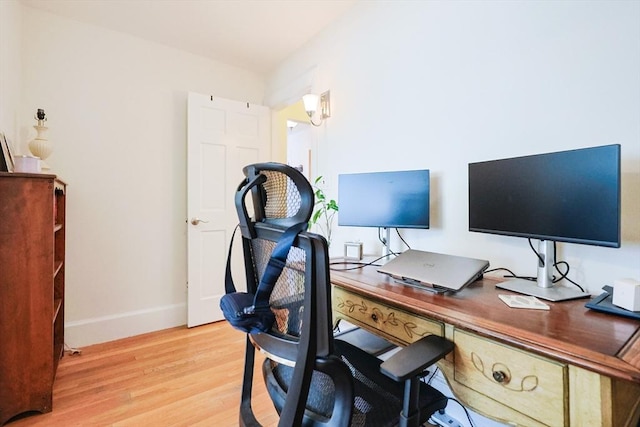 33 Saint Paul St Unit 3, Brookline, MA 02446 - office area featuring light wood finished floors and baseboards