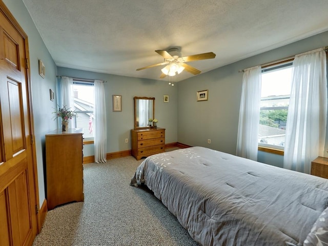 27 Newton Ave, Lynn, MA 01905 - bedroom featuring light carpet, a textured ceiling, and ceiling fan