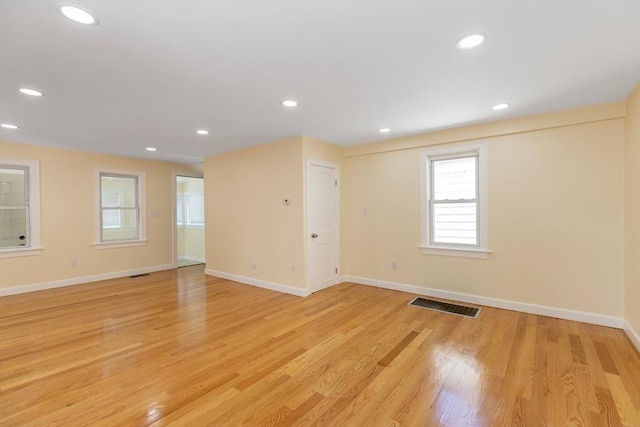 43 Hobart Ter, Braintree, MA 02184 - spare room with healthy amount of natural light, light wood-style flooring, and recessed lighting