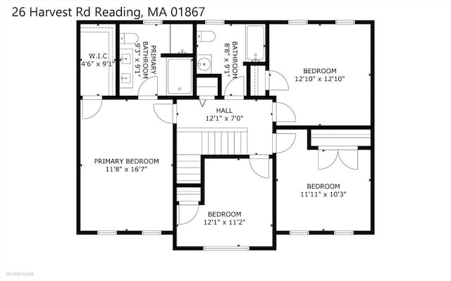 26 Harvest Rd, Reading, MA 01867 - floor plan / room layout