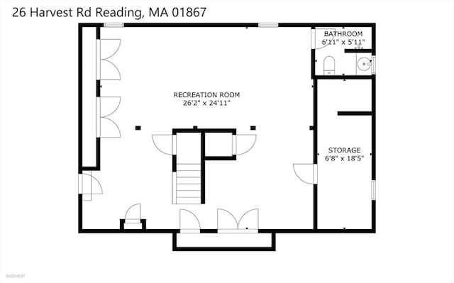 26 Harvest Rd, Reading, MA 01867 - floor plan / room layout