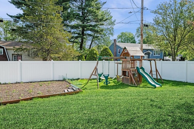 view of play area