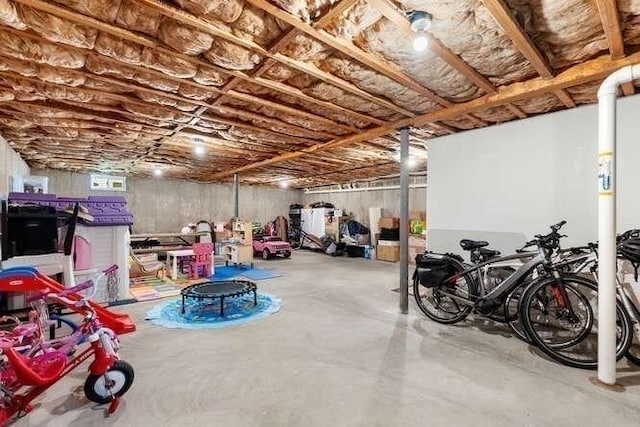 view of basement