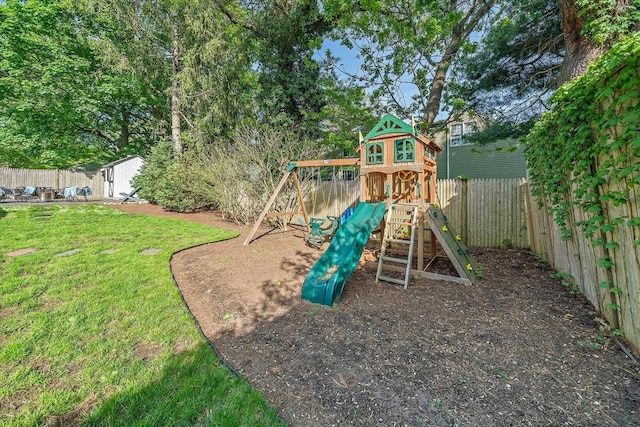 10 Stoughton Rd, Dedham, MA 02026 - view of jungle gym