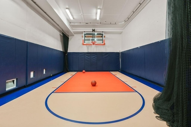 view of basketball court featuring community basketball court