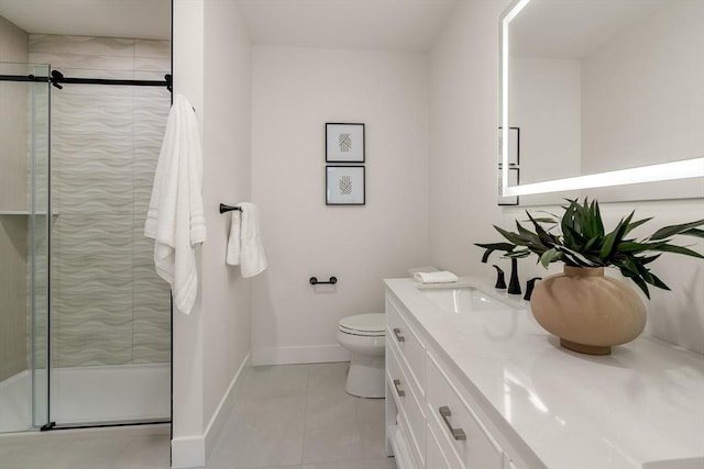 20 Audubon Way Unit 208, Canton, MA 02021 - full bath with a stall shower, baseboards, vanity, and toilet