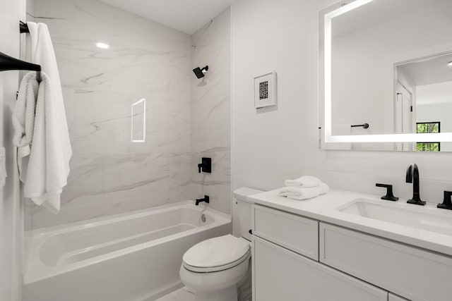 20 Audubon Way Unit 208, Canton, MA 02021 - bathroom with shower / bathtub combination, toilet, and vanity
