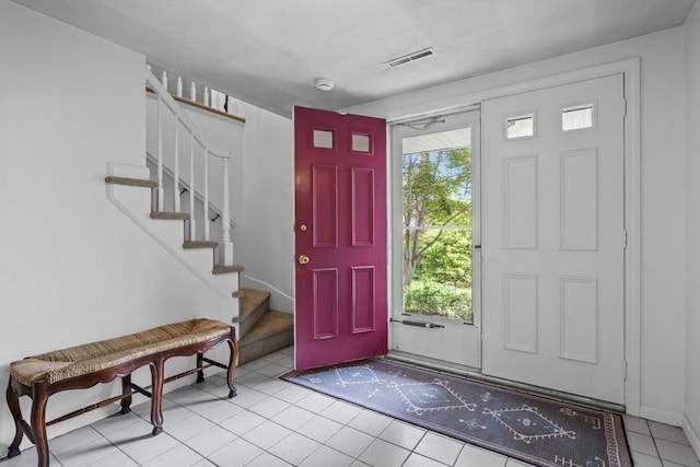 23 Eastview Ave, Billerica, MA 01821 - tiled foyer entrance with plenty of natural light and stairway