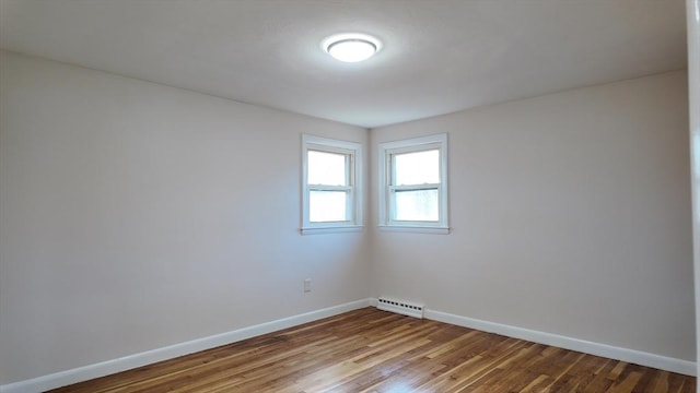 empty room with wood-type flooring