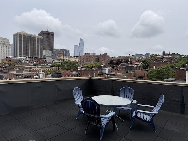 view of patio / terrace featuring a balcony