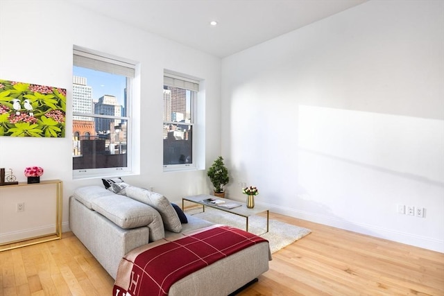 interior space featuring hardwood / wood-style flooring