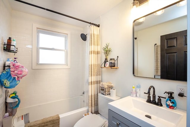 36 Pratt St, Brockton, MA 02302 - full bathroom with toilet, shower / tub combo with curtain, and vanity