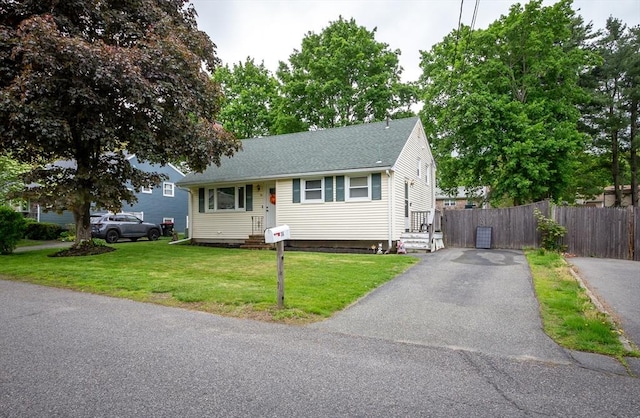 36 Pratt St, Brockton, MA 02302 - view of front of house with a shingled roof and asphalt driveway