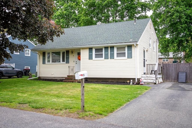 36 Pratt St, Brockton, MA 02302 - view of front of home with a shingled roof and entry steps