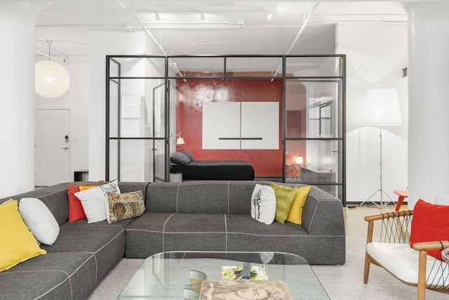 437 D St Unit 4F, Boston, MA 02210 - living room with track lighting