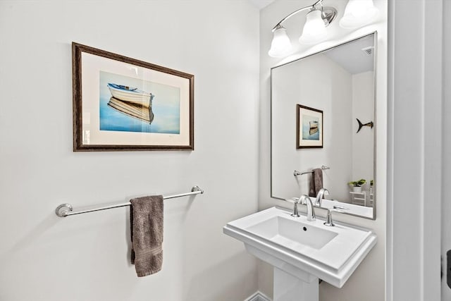bathroom with a sink