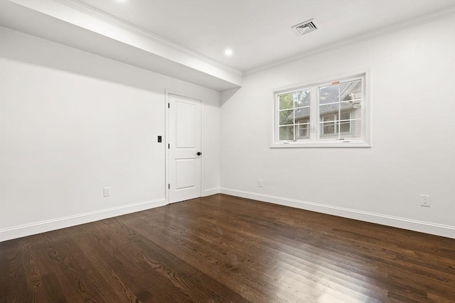 21 Greystone Rd Unit 2, Malden, MA 02148 - empty room with crown molding, wood finished floors, and recessed lighting