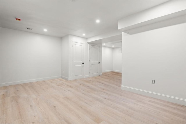 21 Greystone Rd Unit 2, Malden, MA 02148 - finished basement with recessed lighting and light wood-style flooring