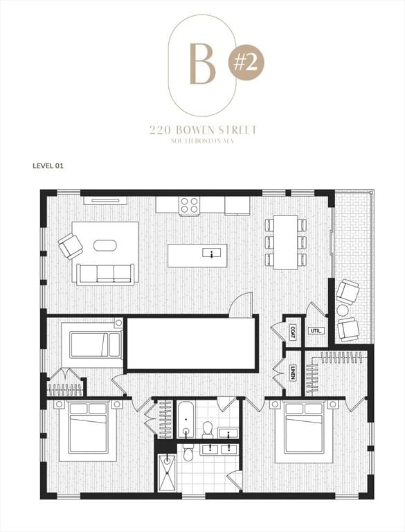 220 Bowen St Unit 2, Boston, MA 02127 - room layout