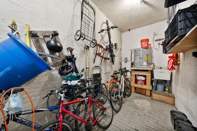 storage featuring water heater