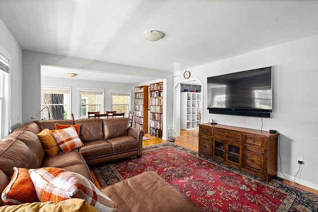 50 Walnut St, Northampton, MA 01060 - living area featuring wood finished floors and baseboards