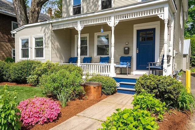 50 Walnut St, Northampton, MA 01060 - property entrance featuring covered porch