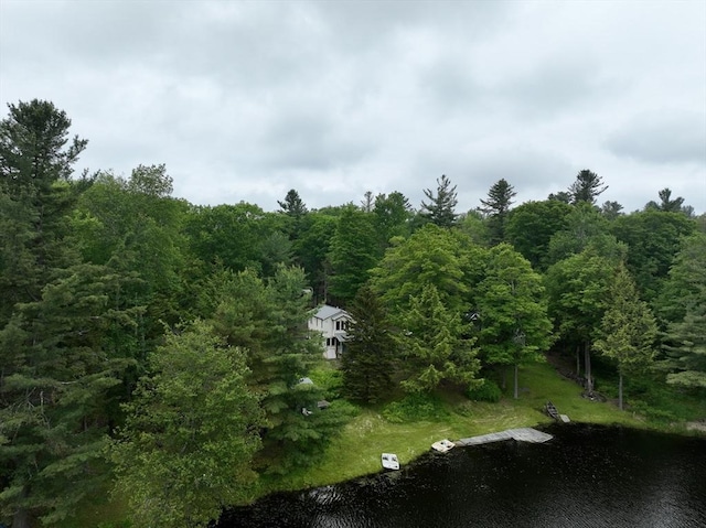 40 Papoose Lake Dr, Heath, MA 01346 - view of property location with a heavily wooded area and a large body of water