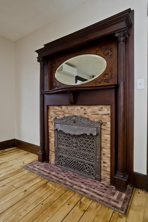 interior details with wood-type flooring