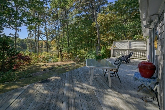 view of wooden terrace