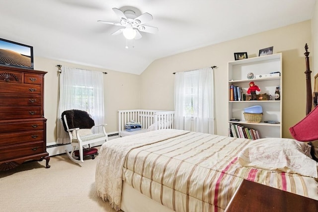 56 Conrad Rd, Melrose, MA 02176 - carpeted bedroom featuring lofted ceiling and ceiling fan