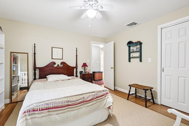 56 Conrad Rd, Melrose, MA 02176 - bedroom featuring wood finished floors and ceiling fan