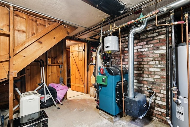 56 Conrad Rd, Melrose, MA 02176 - utilities with water heater and a heating unit