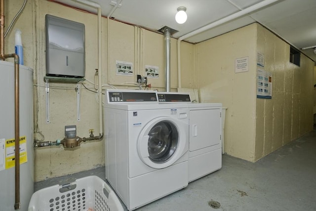 11 Arbor Way Unit C, Holyoke, MA 01040 - laundry area featuring washing machine and dryer and gas water heater