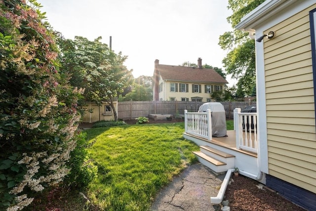 37 Chestnut St, Stoneham, MA 02180 - view of yard with a deck