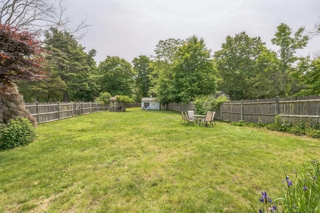 521 Pleasant St, Weymouth, MA 02190 - fenced backyard with a shed