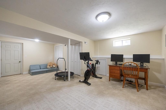 25 Sharlene Ln Unit 25, Plainville, MA 02762 - exercise room featuring light colored carpet